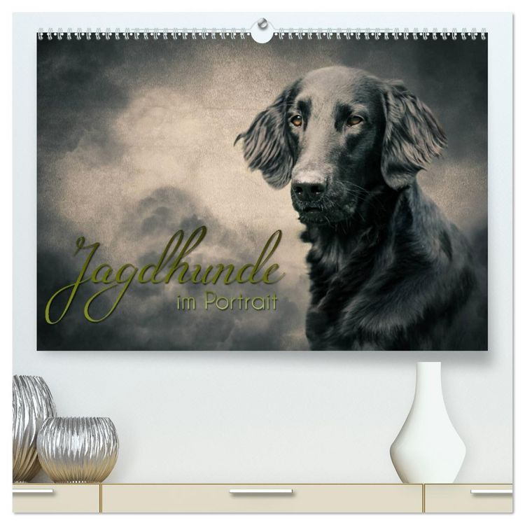 Produktbild: Jagdhunde im Portrait (hochwertiger Premium Wandkalender 2026 DIN A2 quer), Kunstdruck in Hochglanz