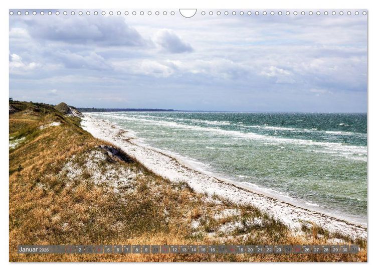 Produktbild: Fischland Dar&szlig; Zingst - wie gemalt (Wandkalender 2026 DIN A3 quer), CALVENDO Monatskalender