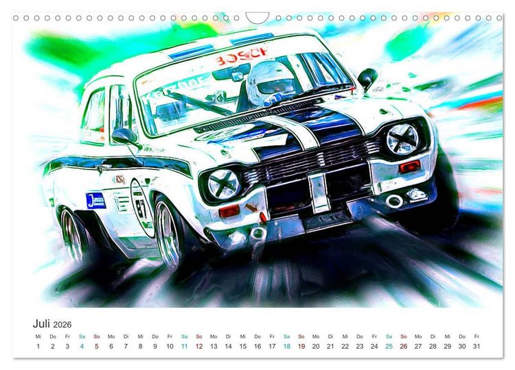 Produktbild: Kultautos - Capri und Escort (Wandkalender 2026 DIN A3 quer), CALVENDO Monatskalender