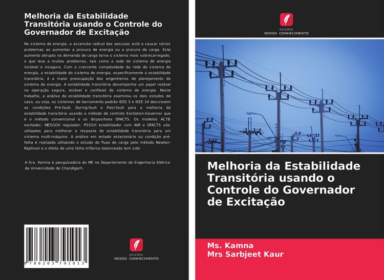 Produktbild: Melhoria da Estabilidade Transit&oacute;ria usando o Controle do Governador de Excita&ccedil;&atilde;o