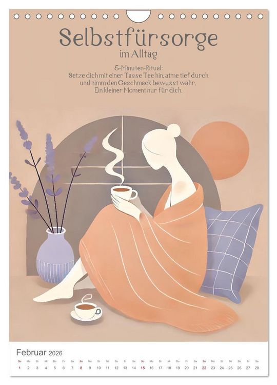 Produktbild: Dein Anti-Stress Kalender - Monatliche Inspirationen f&uuml;r mehr Entspannung (Wandkalender 2026 DIN A4 hoch), CALVENDO Monatskalender