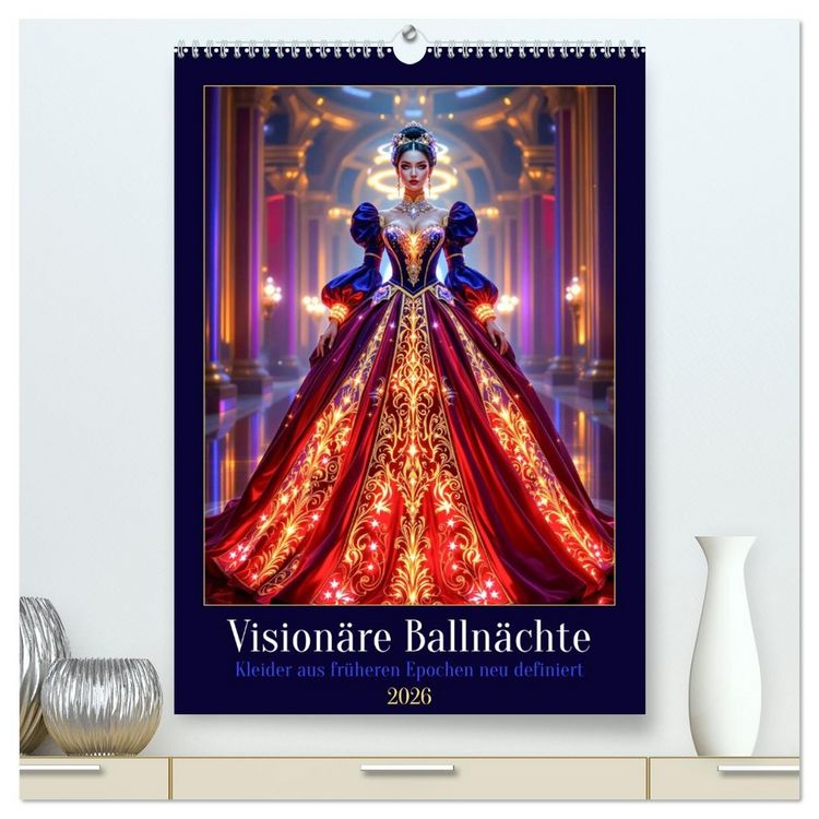 Produktbild: Vision&auml;re Balln&auml;chte (hochwertiger Premium Wandkalender 2026 DIN A2 hoch), Kunstdruck in Hochglanz