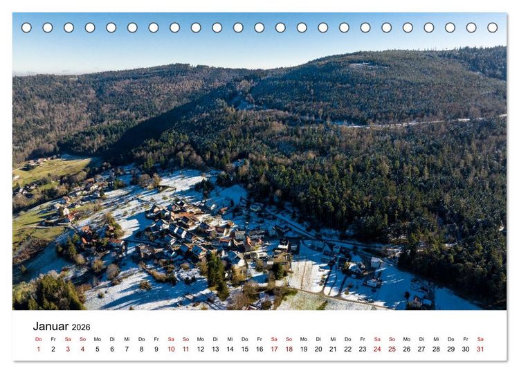 Produktbild: Das Alb- und Moosalbtal (Tischkalender 2026 DIN A5 quer), CALVENDO Monatskalender