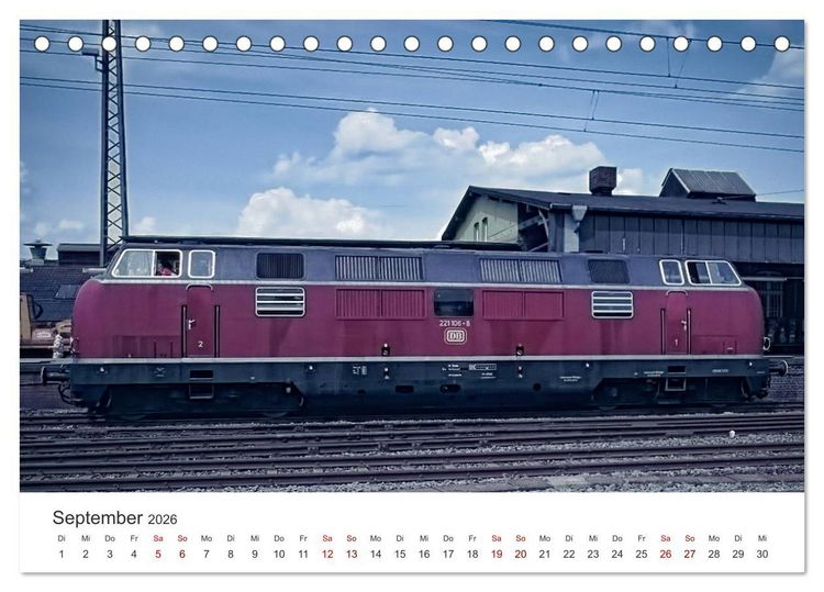 Produktbild: Deutsche Diesellokomotiven (Tischkalender 2026 DIN A5 quer), CALVENDO Monatskalender