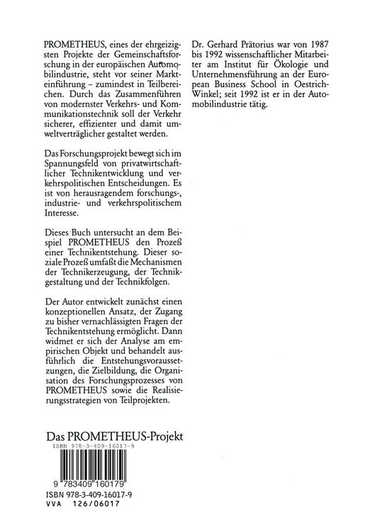 Produktbild: Das PROMETHEUS-Projekt