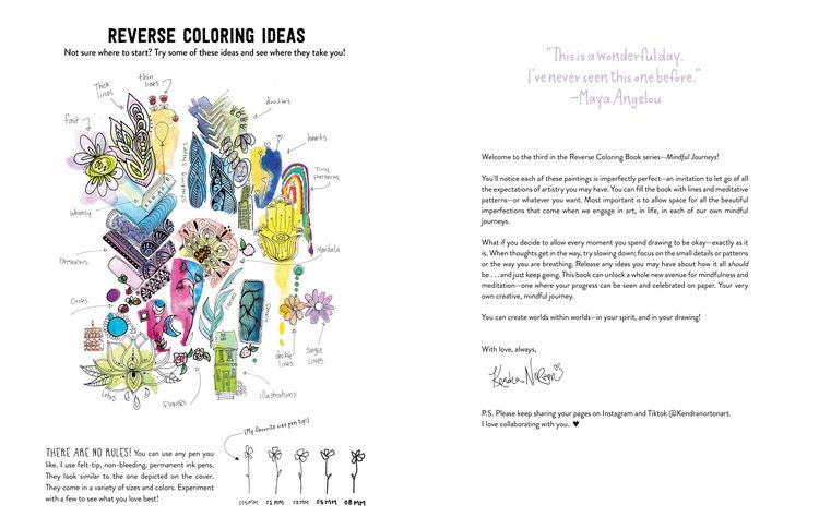 Produktbild: The Reverse Coloring Book(TM): Mindful Journeys