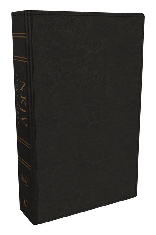 Produktbild: NKJV Study Bible, Imitation Leather, Black, Full-Color, Comfort Print