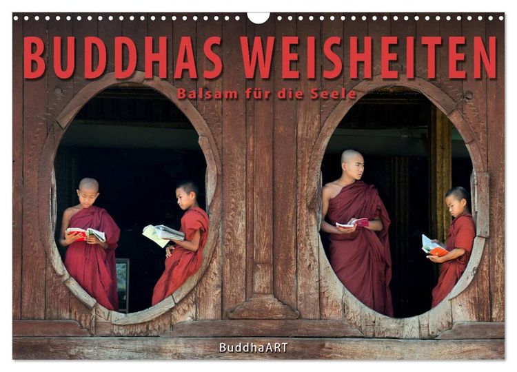Produktbild: BUDDHAS WEISHEITEN - Balsam f&uuml;r die Seele (Wandkalender 2026 DIN A3 quer), CALVENDO Monatskalender