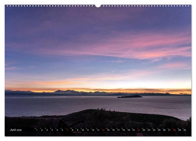 Produktbild: Peru - Bolivien. Eine s&uuml;damerikanische Zwei-L&auml;nder-Reise (Wandkalender 2026 DIN A2 quer), CALVENDO Monatskalender