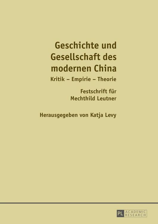 Produktbild: Geschichte und Gesellschaft des modernen China