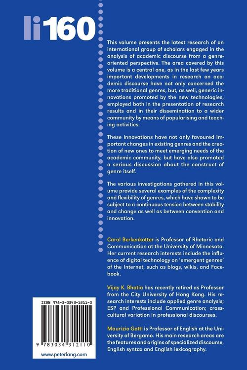 Produktbild: Insights into Academic Genres