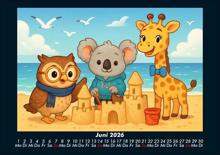 Produktbild: Ollie, Kiki & Nala - Fest der Freundschaft 2026 Fotokalender DIN A5