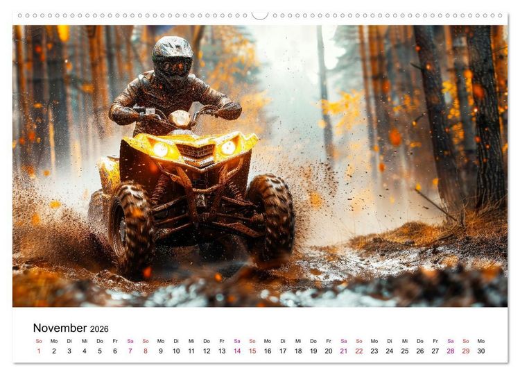 Produktbild: Quad Erlebnisse (Wandkalender 2026 DIN A2 quer), CALVENDO Monatskalender