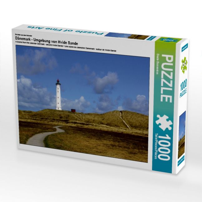 Produktbild: CALVENDO Puzzle Ein Motiv aus dem Kalender D&auml;nemark - Umgebung von Hvide Sande | 1000 Teile Lege-Gr&ouml;&szlig;e 64x48cm Foto-Puzzle f&uuml;r gl&uuml;ckliche Stunden