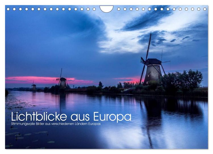 Produktbild: Lichtblicke aus Europa (Wandkalender 2026 DIN A4 quer), CALVENDO Monatskalender