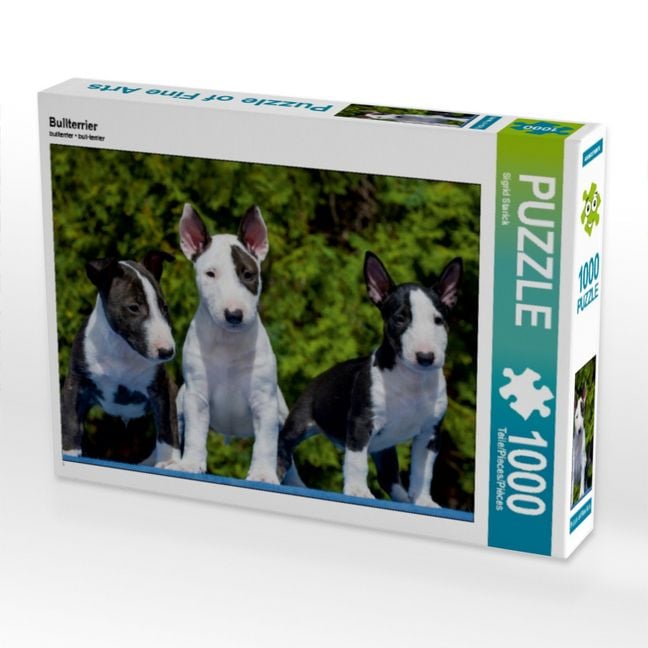 Produktbild: CALVENDO Puzzle Bullterrier | 1000 Teile Lege-Gr&ouml;&szlig;e 64x48cm Foto-Puzzle f&uuml;r gl&uuml;ckliche Stunden