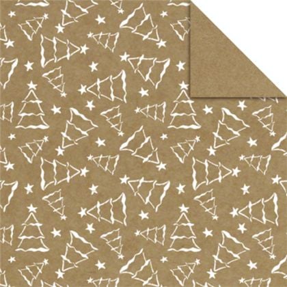 Produktbild: URSUS Faltbl&auml;tter Kraftpapier "Weihnachten", 15 x 15 cm