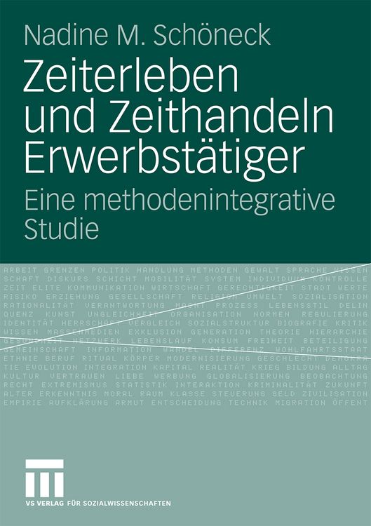 Produktbild: Zeiterleben und Zeithandeln Erwerbst&auml;tiger