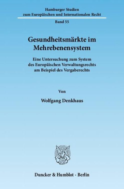 Produktbild: Gesundheitsm&auml;rkte im Mehrebenensystem.