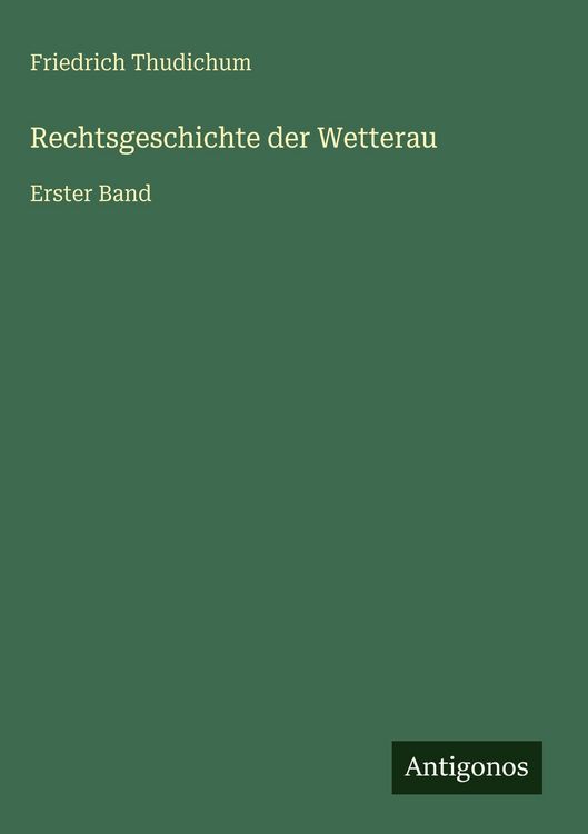 Produktbild: Rechtsgeschichte der Wetterau