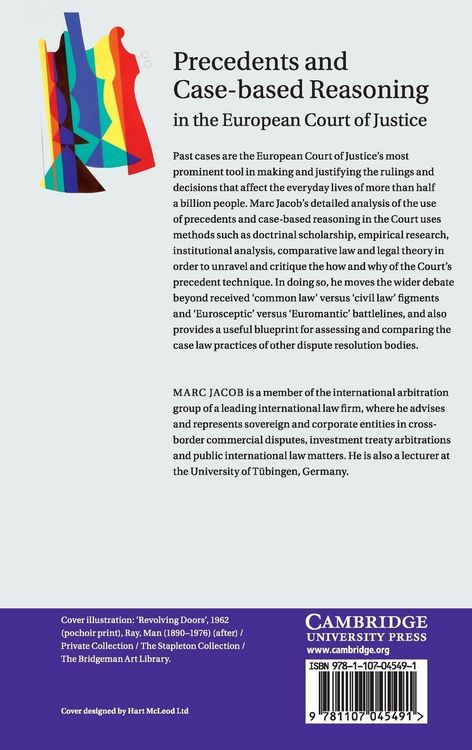 Produktbild: Precedents and Case-Based Reasoning in the European Court of Justice