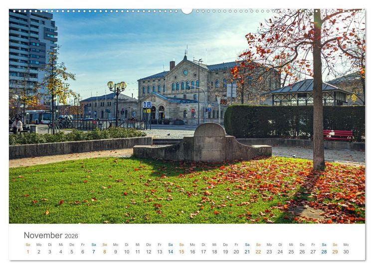 Produktbild: F&uuml;rth - die Denkmalstadt (hochwertiger Premium Wandkalender 2026 DIN A2 quer), Kunstdruck in Hochglanz