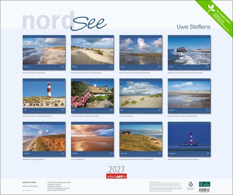 Produktbild: Nordsee Kalender 2027