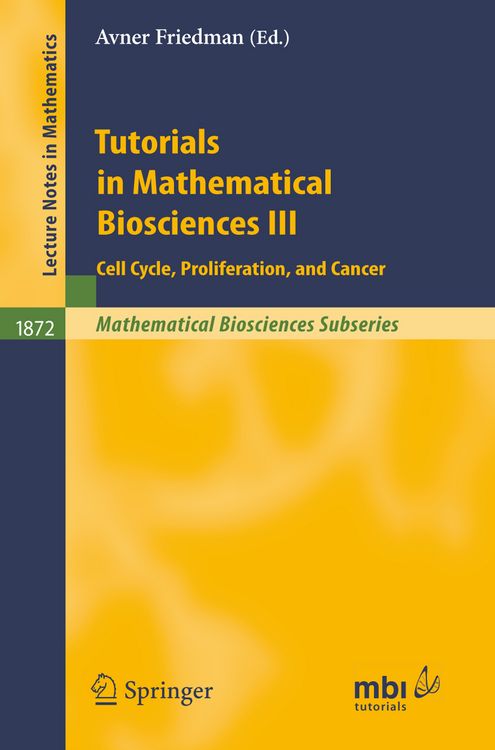 Produktbild: Tutorials in Mathematical Biosciences III