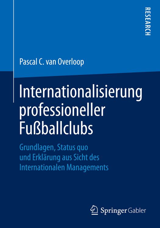 Produktbild: Internationalisierung professioneller Fu&szlig;ballclubs