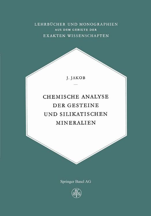 Produktbild: Chemische Analyse der Gesteine und Silikatischen Mineralien