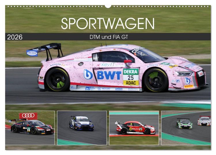 Produktbild: SPORTWAGEN DTM und FIA GT (Wandkalender 2026 DIN A2 quer), CALVENDO Monatskalender