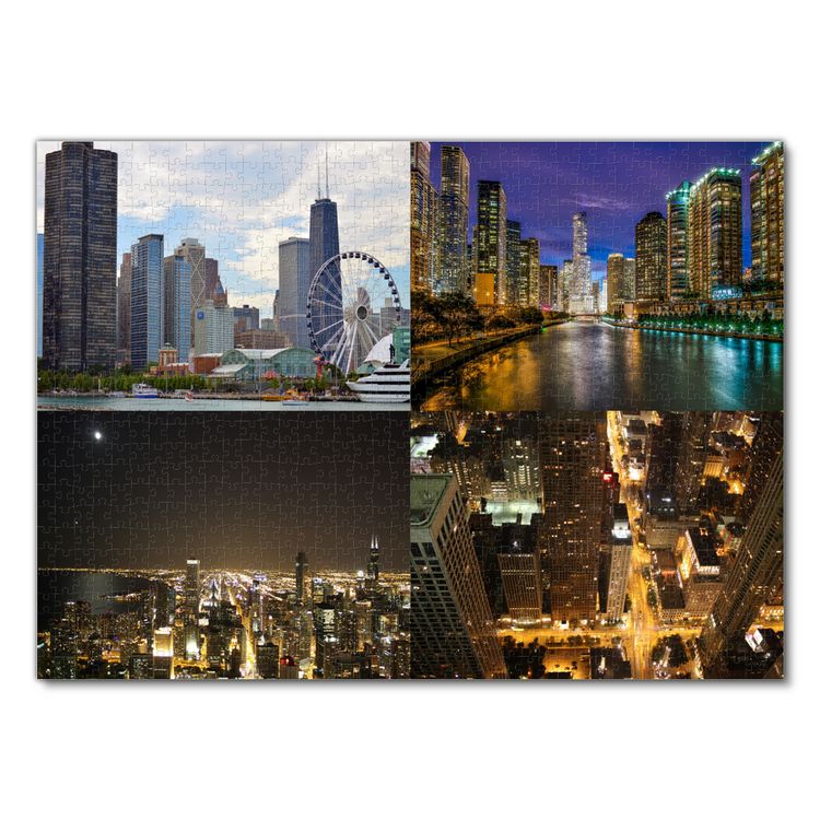 Produktbild: Lais Puzzle Collage Chicago 1000 Teile