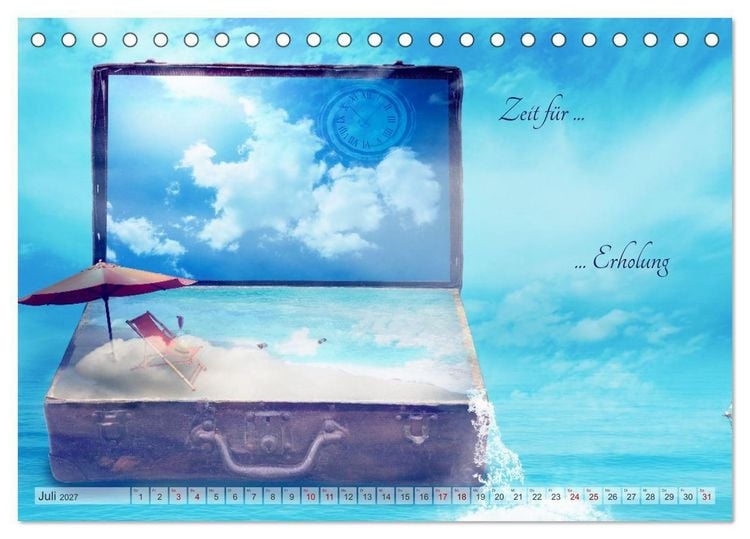 Produktbild: Alles hat seine Zeit - Mach Deine kleine Welt perfekt (Tischkalender 2027 DIN A5 quer), CALVENDO Monatskalender