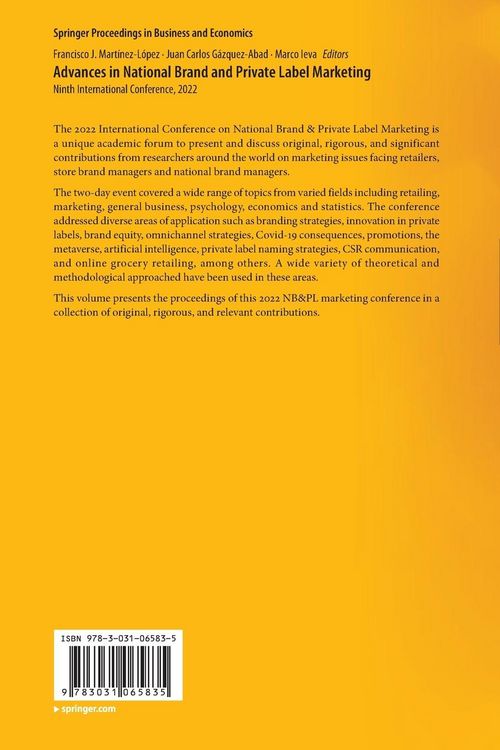 Produktbild: Advances in National Brand and Private Label Marketing