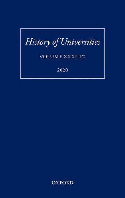 Produktbild: History of Universities Volume XXXIII/2