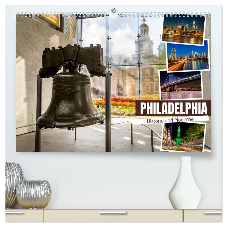 Produktbild: PHILADELPHIA Historie und Moderne (hochwertiger Premium Wandkalender 2026 DIN A2 quer), Kunstdruck in Hochglanz