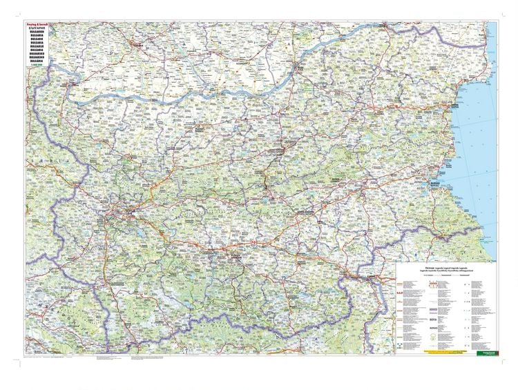 Produktbild: freytag & berndt Stra&szlig;enkarte Bulgarien 1:400.000