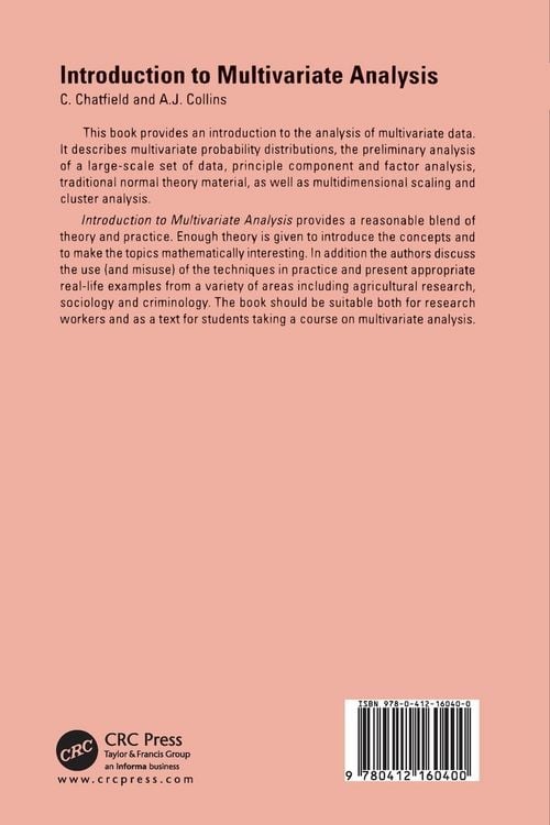 Produktbild: Introduction to Multivariate Analysis