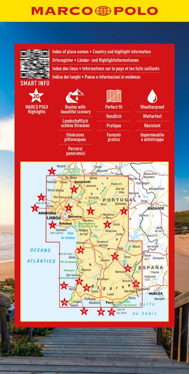 Produktbild: MARCO POLO Reisekarte Algarve, Portugal S&uuml;d 1:200.000