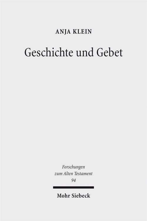 Produktbild: Geschichte und Gebet