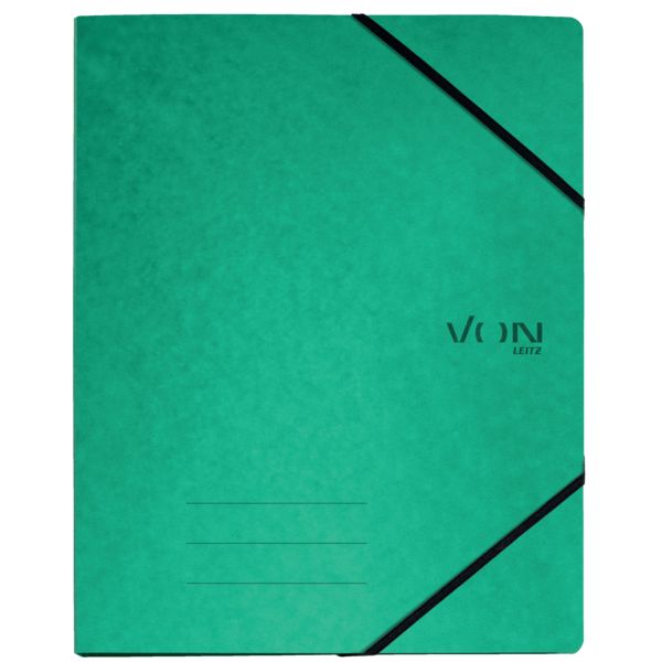 Produktbild: VON Ringbuch A4 mit 2 Ringen und elastischen Eckb&auml;ndern, Karton, von Leitz