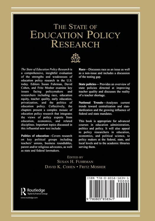 Produktbild: The State of Education Policy Research