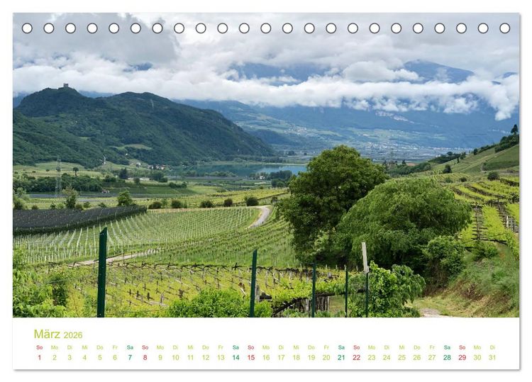 Produktbild: Der Kalterer See - Sch&ouml;nheit in S&uuml;dtirols S&uuml;den (Tischkalender 2026 DIN A5 quer), CALVENDO Monatskalender