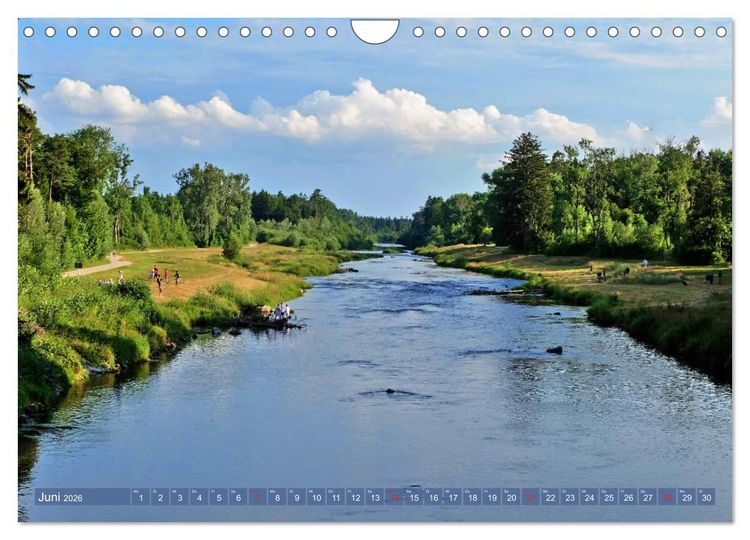 Produktbild: Augsburg - Stadt des Wassers zwischen Lech und Wertach (Wandkalender 2026 DIN A4 quer), CALVENDO Monatskalender