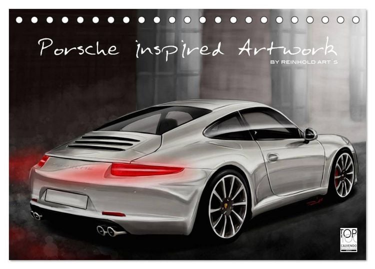 Produktbild: Porsche inspired Artwork by Reinhold Art&acute;s (Tischkalender 2026 DIN A5 quer), CALVENDO Monatskalender