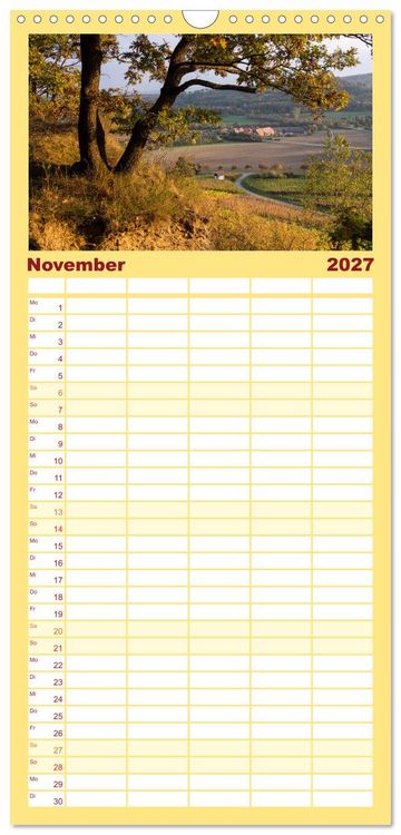 Produktbild: Familienplaner 2027 - Sch&ouml;ner Kraichgau mit 5 Spalten (Wandkalender, 21 x 45 cm) CALVENDO