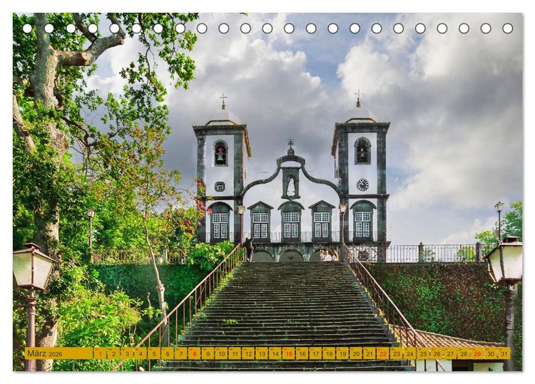 Produktbild: Madeira, Insel im ewigen Fr&uuml;hling (Tischkalender 2026 DIN A5 quer), CALVENDO Monatskalender
