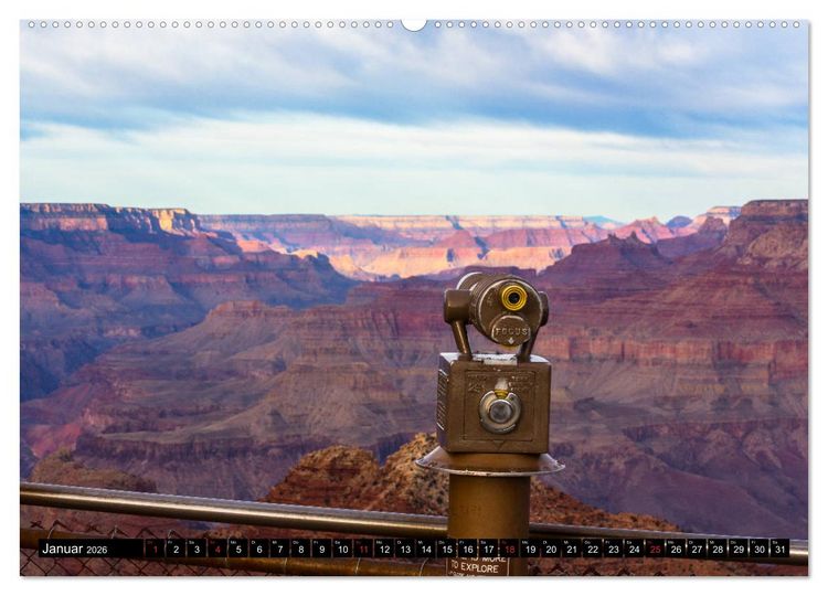 Produktbild: GRAND CANYON - Einblicke (Wandkalender 2026 DIN A2 quer), CALVENDO Monatskalender