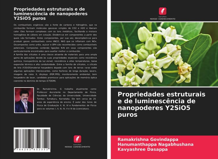 Produktbild: Propriedades estruturais e de luminesc&ecirc;ncia de nanopoderes Y2SiO5 puros