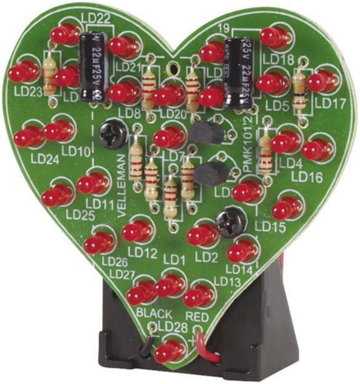 Produktbild: Whadda WSSA101 Blinklicht Bausatz Ausf&uuml;hrung (Bausatz/Baustein): Bausatz 9 V/DC